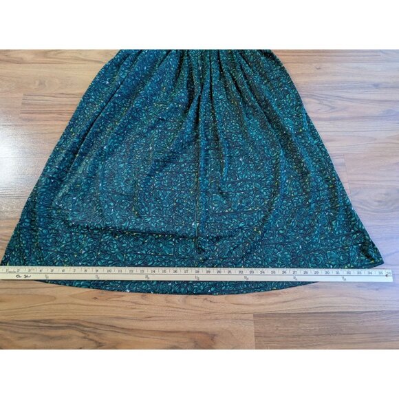 Vintage 60s Soft Nylon Shelton Stroller Green Retro Floral 2 Piece Dress Set A1 - Picture 13 of 16